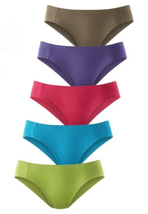 LASCANA 5 PACK - Slip - grün / türkis / pink / lila / olivgrün