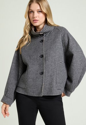 Luisa Viola, GIACCA DOUBLE PIED-DE-POULE - Lichte jas - nero