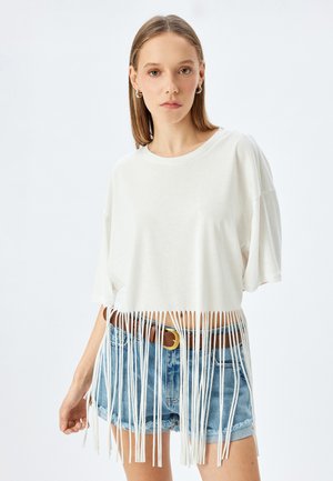 Koton T-shirt con stampa - beige