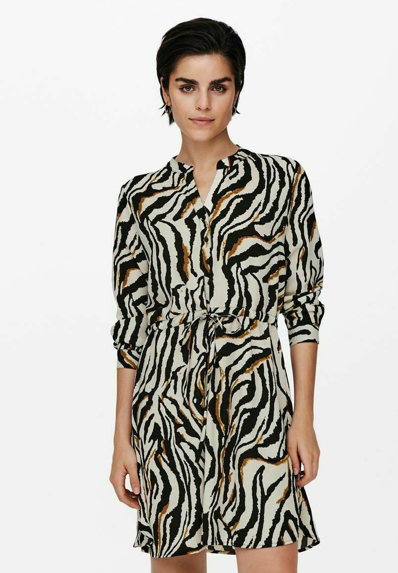 ONLY Onlcory Life L/S V-Neck Wvn Noos Top a Tunica per l'uso Quotidiano con Maniche volumetriche e Scollo a V Elegante, Nero, S Donna