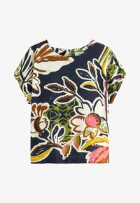 Atlasīts, navy floral print