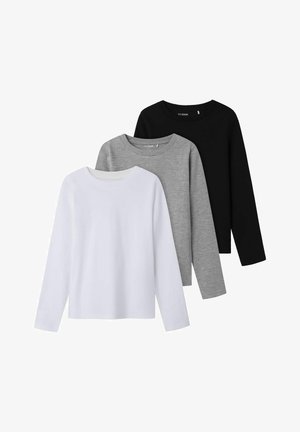 3ER PACK - Top dugih rukava - black