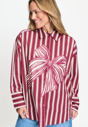 POM Amsterdam, BLOUSE - BEAU RIBBON RED - Overhemdblouse - red