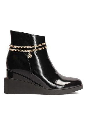 Kazar LINET - Stivaletti con la zeppa - black