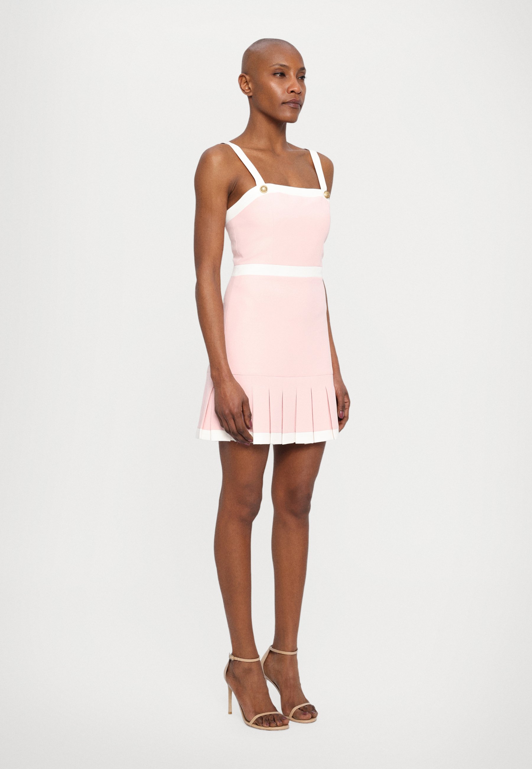 新品 ANDWANG Uniform Pleated Mini Onepiece Alice + Olivia CLARINE SQUARE PLEATED MINI DRESS - Day dress