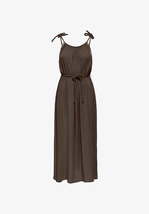 JDY, KLEID JDYLIVA LANGES KLEID - Robe longue - chocolate brown