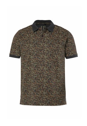 JP1880, POLO SHIRT, SHORT SLEEVE, JERSEY, ALL-OVER PRINT, UP TO 8XL - Poloshirts - black grey