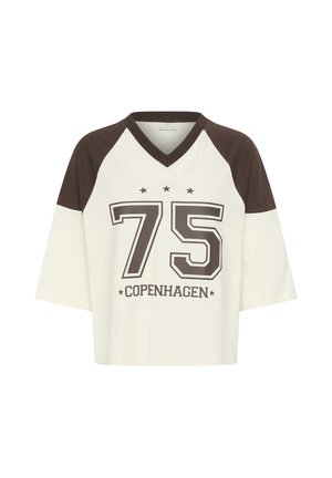 Kaffe, KAPHILINE T-SHIRT - T-shirt imprimé - turtledove coffee bean