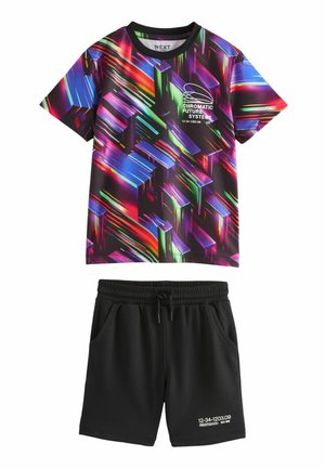 SET REGULAR FIT - Träningsbyxor - black