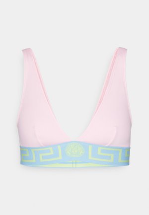 Versace TRIANGLE LYCRA VITA RECYCLED - Haut de bikini - pastel pink/pastel blue/mint