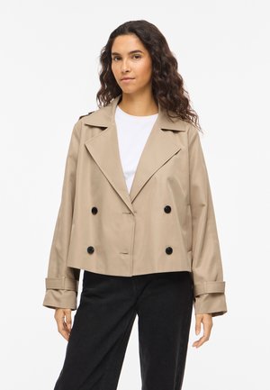 VILA, VIADDISON SHORT JACKET - Blejzer - savannah tan