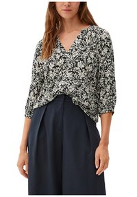 s.Oliver DOBBY - Bluse - navy