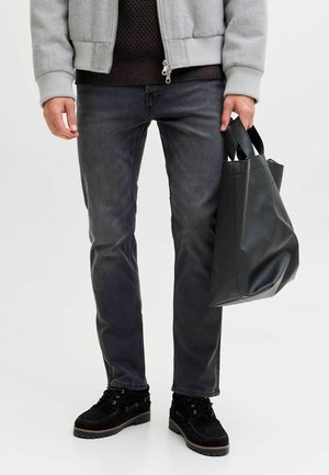 SLIM FIT MIT AKM - Siaurėjantys džinsai - black denim