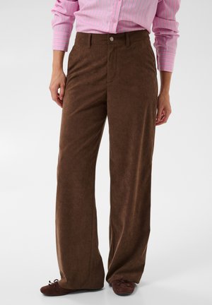 Kaffe, KASVAJA CORDUROY PANTS - Pantalon classique - pinecone cc