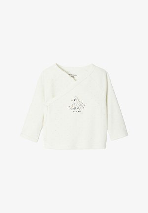 Vertbaudet, KOLLEKTION GEMUSTERTE MIT DRUCKKNÖPFEN BASIC - Langarmshirt - wollweiß