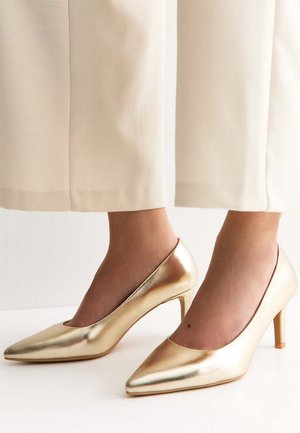 New Look, HEELED COURT SHOES - Pumps - gold-coloured