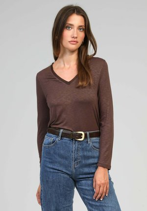 TENIO - T-shirt à manches longues - choco