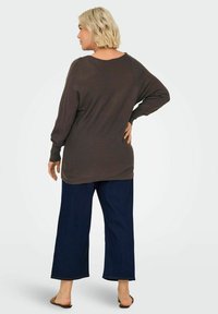 ONLY Carmakoma CARAIDA - Pulover - chocolate brown
