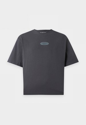 YOURTURN, UNISEX SQUARE FIT - Camiseta estampada - dark grey/light blue
