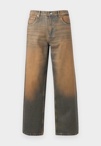 Jean large - stained brown