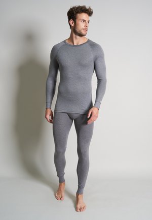 THERMO LONGSLEEVE - Unterhemd/-shirt - grau dunkel melange