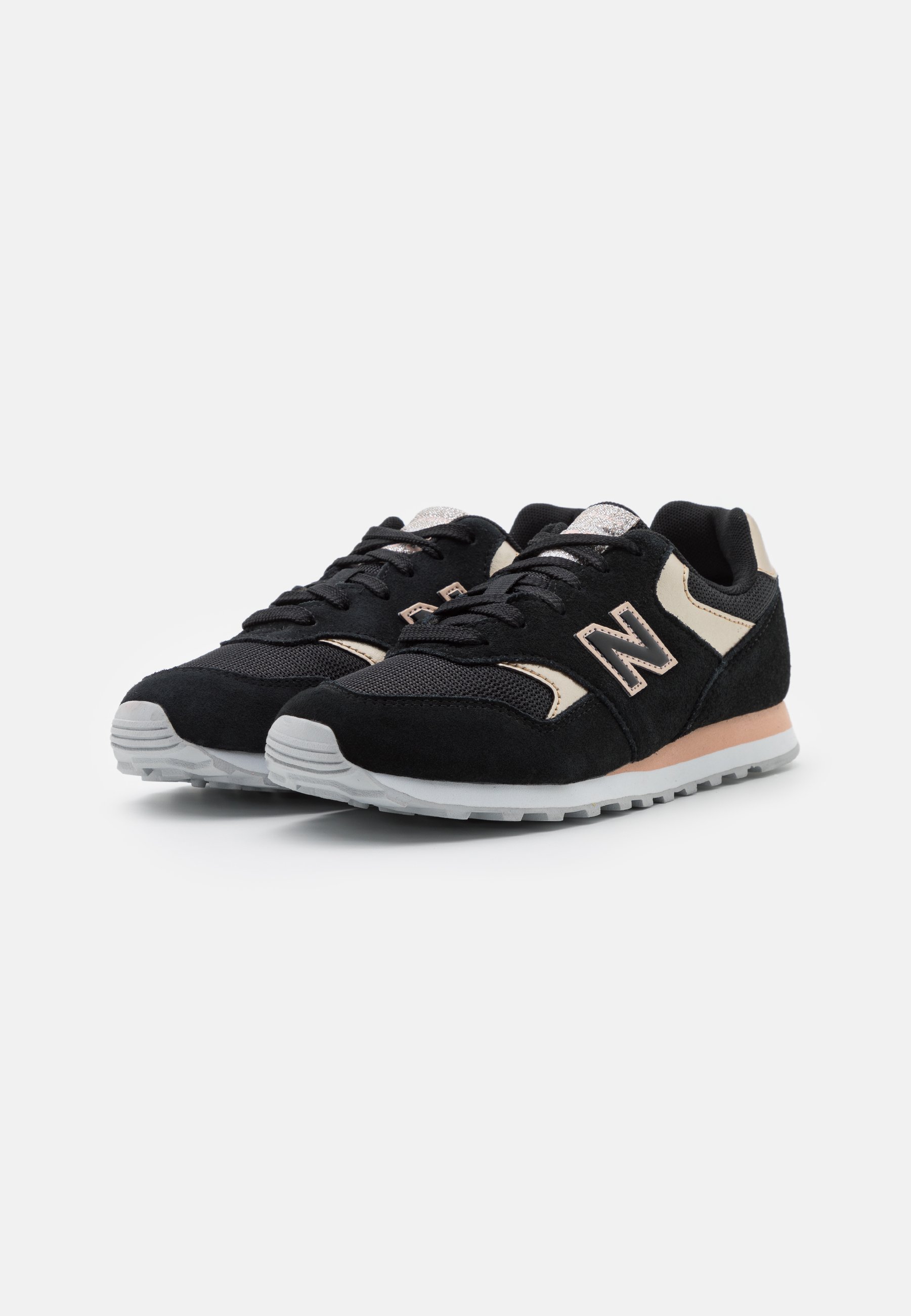 New Balance WL393 - Baskets basses - black/gold/noir - ZALANDO.FR