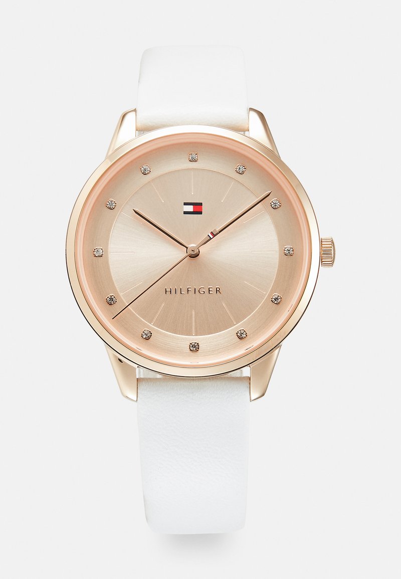 Tommy Hilfiger CASE DIAL STRAP - Laikrodis - white/balta - Zalando.lt