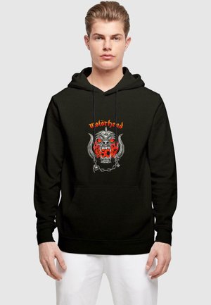 MOTORHEAD - 50TH WARPIG FLAMES  - Felpa con cappuccio - black