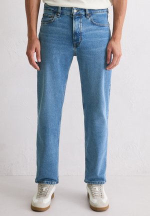 KALMO STRAIGHT - Straight leg jeans - mid blue scandi wash