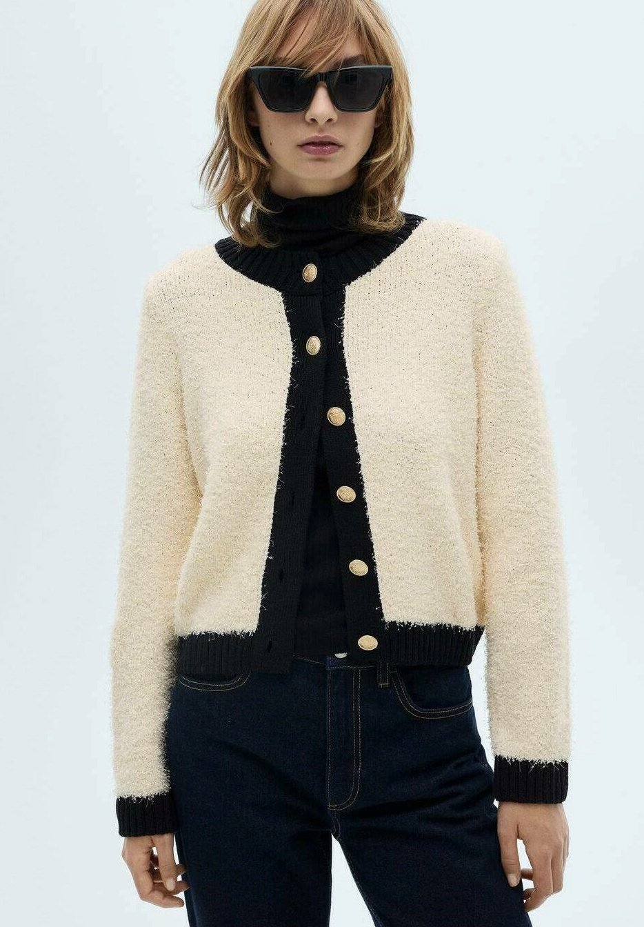 Mango Grobstrickjacke Mango Strickjacke Off-white/offwhite Zalando - Main Image