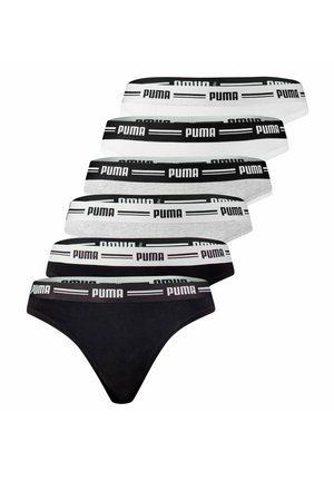 SOFT GUMMIBUND LOGO 6ER PACK - String - schwarz/grau melange/weiß