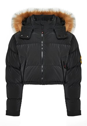 Alessandro Zavetti BELLUCCI CROP BLACK - Winterjacke - black