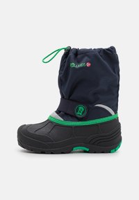 TrollKids - TELEMARK UNISEX - Stivali da neve  - navy/viper green Immagine in miniatura 1