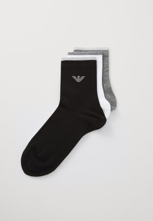SHORT SOCKS 3 PACK SHORT SOCKS - Ponožky - black/grey/white
