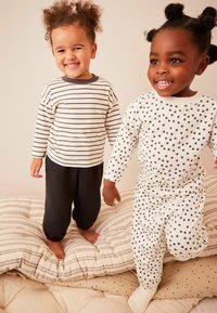 Next QUILTED JOGGER 2 PACK SET - Nachtwäsche Set - monochrome