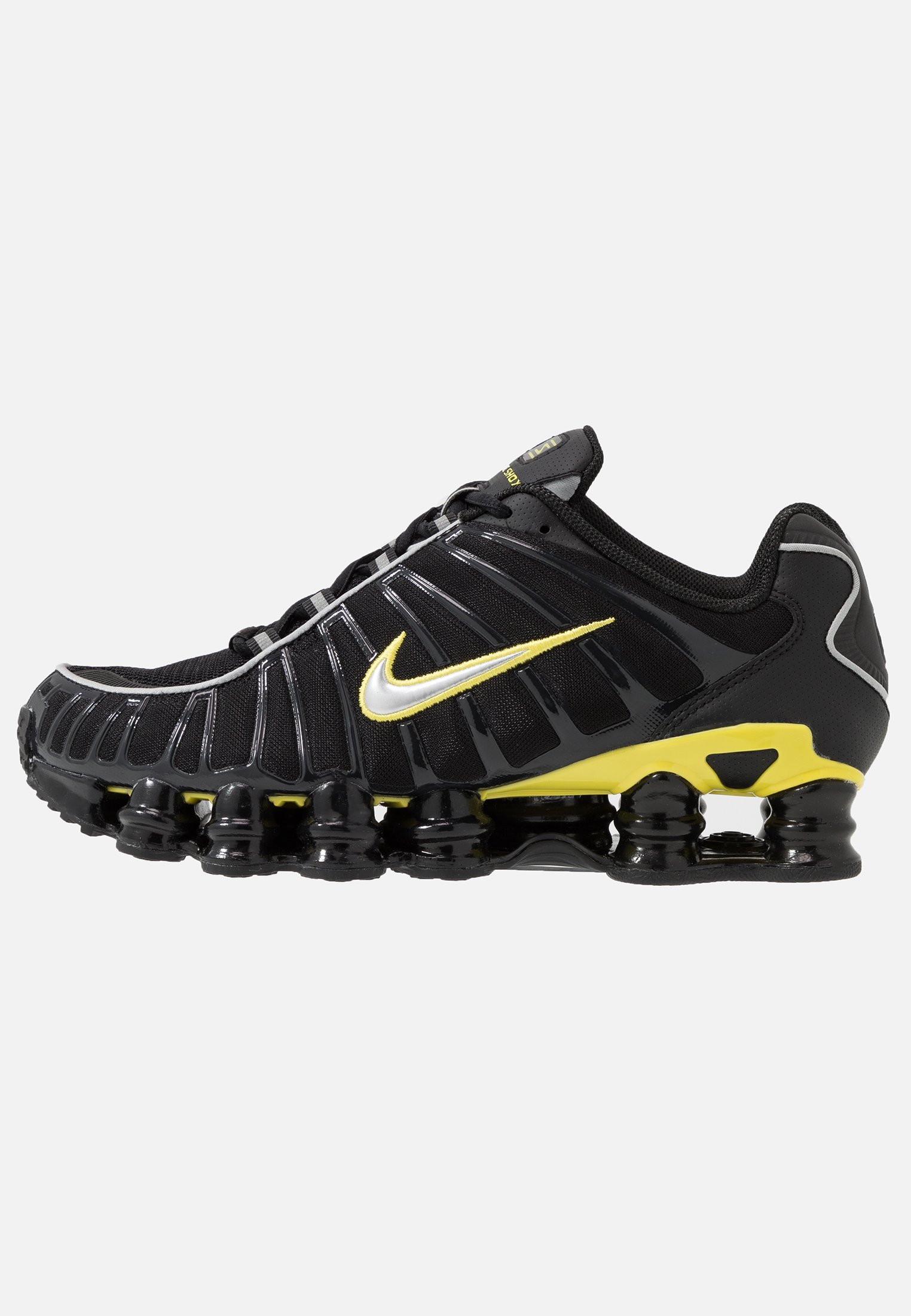 Nike Sportswear SHOX TL - Sneakers basse - black/metallic silver/dynamic  yellow/nero - Zalando.it