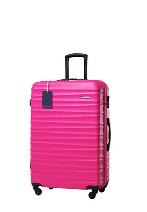 LARGE SUITCASE WITH LUGGAGE TAG - Bagage / koffer - pink