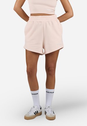 WILUNA HIGH WAISTED - Tracksuit bottoms - washed dusty rose/white gum