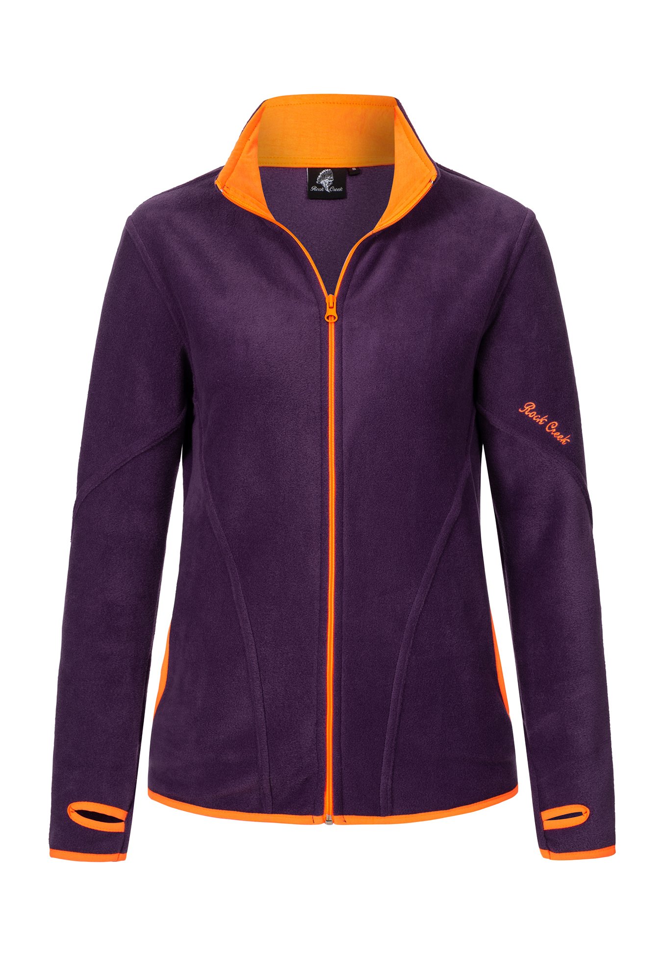 orange and purple jacket