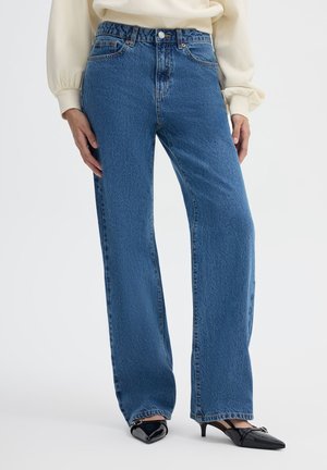 Terranova, PANTALONE JEANS LUNGO TINTA UNITA - Jeans a sigaretta - blu denim medio