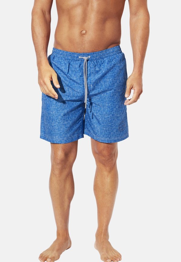 Badeshorts - blau gemustert
