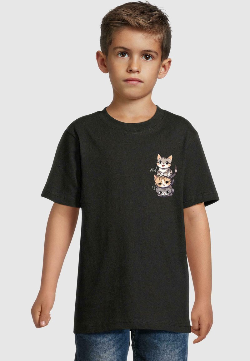 Merchcode HI CATS  - T-shirts print - black