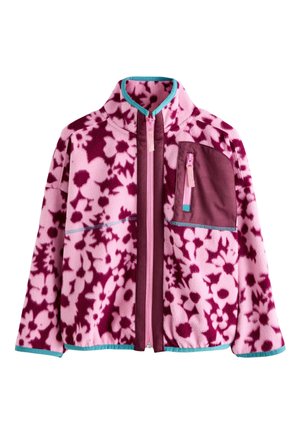 Next REGULAR FIT - ZIP-UP - Fleecová bunda - pink floral