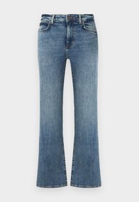 HIGH RISE BOOT - Τζιν καμπάνα - blue deinm