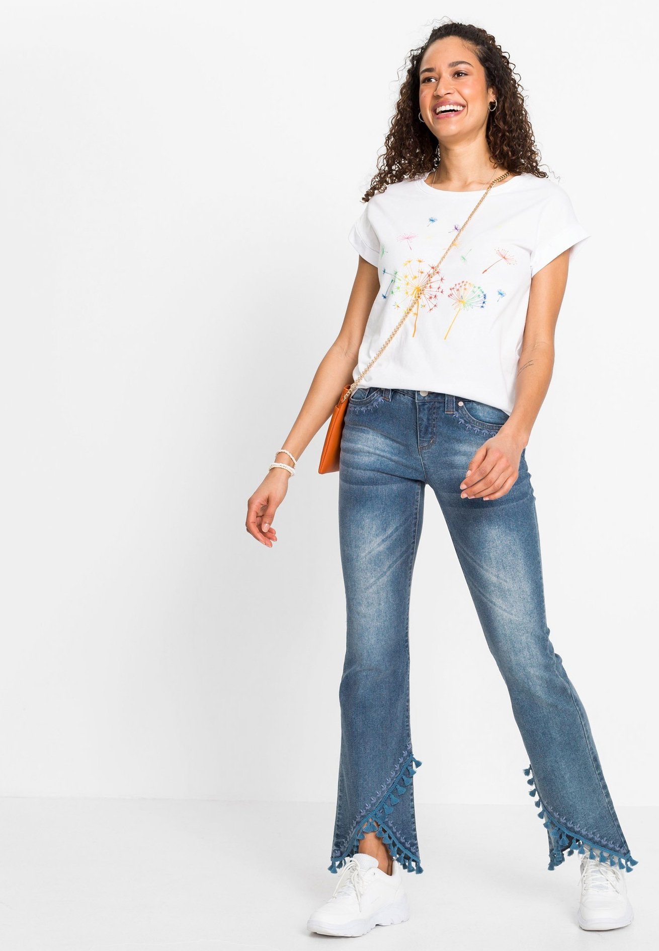 bonprix Jeans a zampa - blau/blu denim - Zalando.it