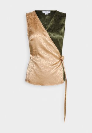 Never Fully Dressed WRAP  - Débardeur - olive/gold
