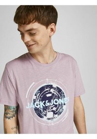 Jack & Jones Camiseta estampada - prugna