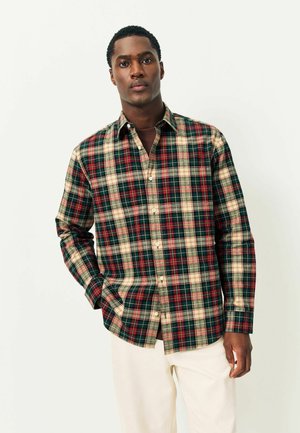 REGULAR FIT - BRUSHED LONG SLEEVE CHECK  - Shirt - red green