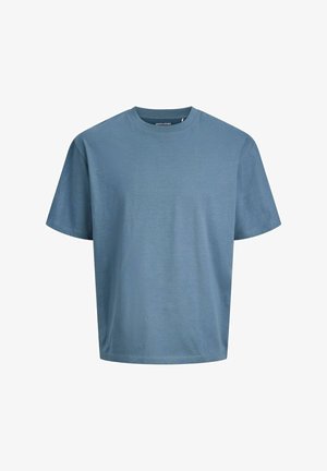 Light blue short-sleeve t-shirt made of soft fabric with a crew neckline and a relaxed fit. Minimalist design, no patterns or accents.