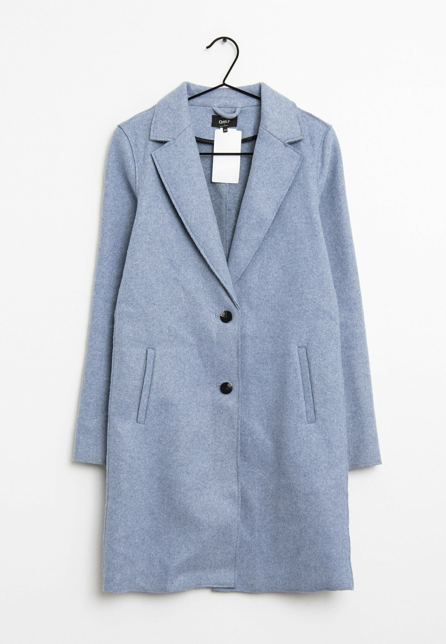 Damen Mantel Zalando Mantel Hellblau Wollmantel Blau Only